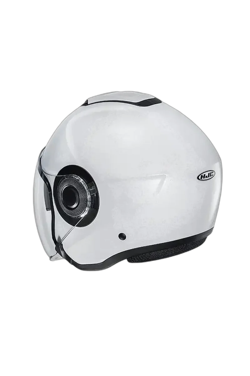 HJC I40N UNI JET APERTO CASCHI DI MOTO BIANCO PERLA SEMI OPACO