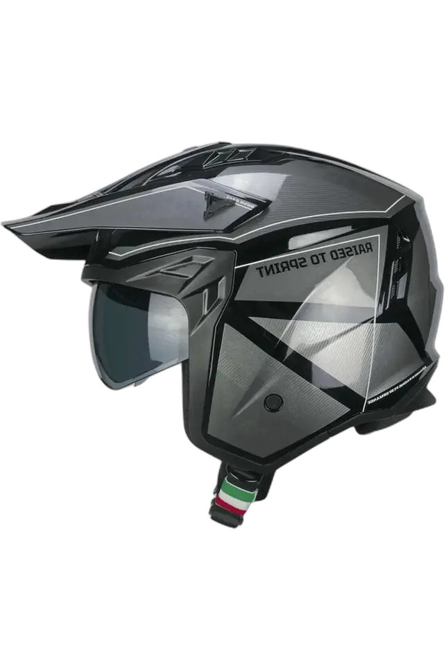 CGM 155S RUSH RACE JET CASCHI DI MOTO NERO GRAFITE