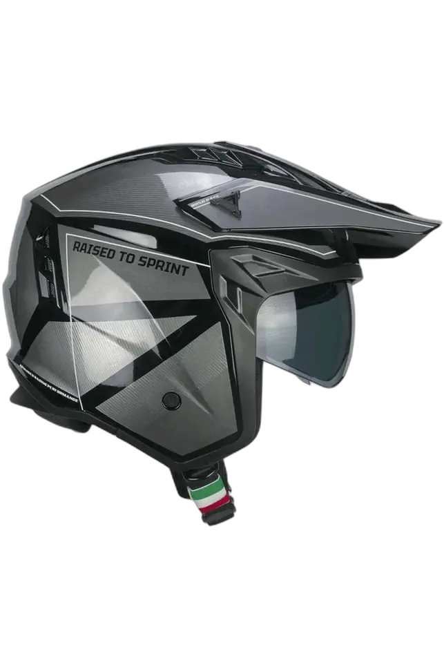 CGM 155S RUSH RACE JET CASCHI DI MOTO NERO GRAFITE