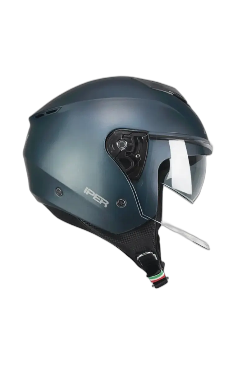 CGM 126A IPER MONO JET CASCHI DI MOTO SATIN PETROL