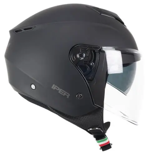 CGM 126A IPER MONO JET CASCHI DI MOTO NERO