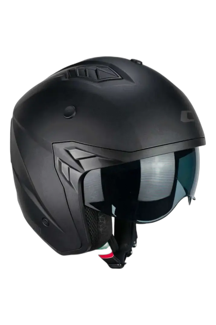 CGM 155G RUSH MONO JET CASCHI DI MOTO NERO MATE