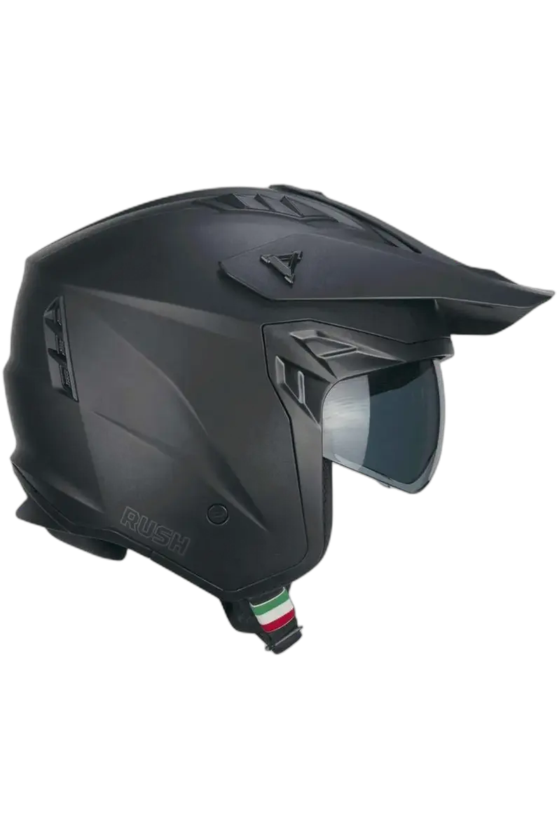 CGM 155G RUSH MONO JET CASCHI DI MOTO NERO MATE