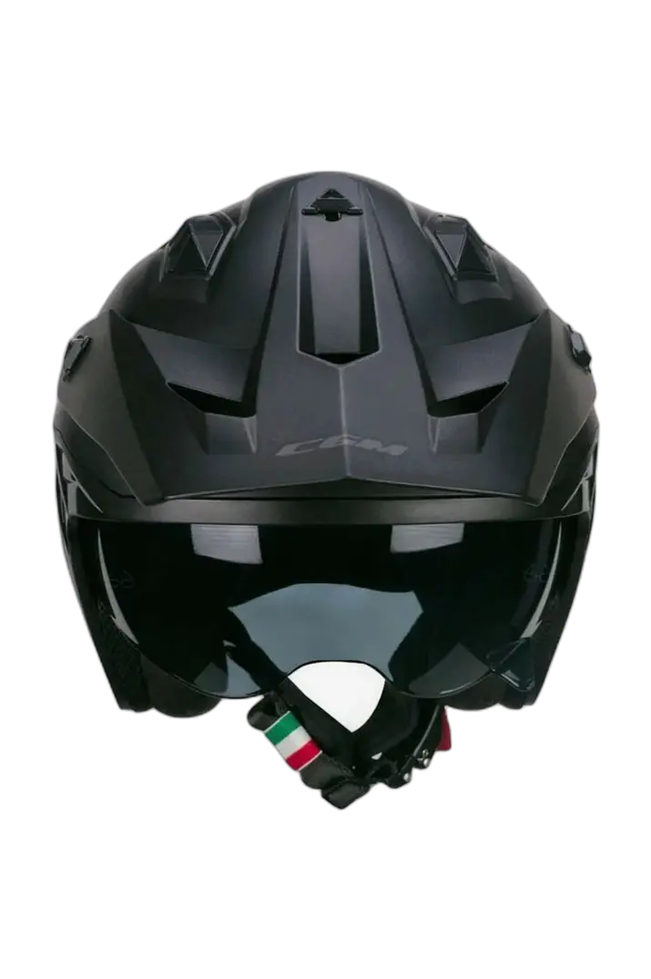 CGM 155G RUSH MONO JET CASCHI DI MOTO NERO MATE