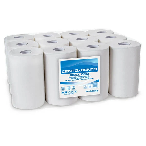 ASCIUGAMANI ROLL C60 - CF.12 rotoli