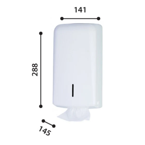 DISPENSER CARTA IGIENICA INTERFOGLIATA