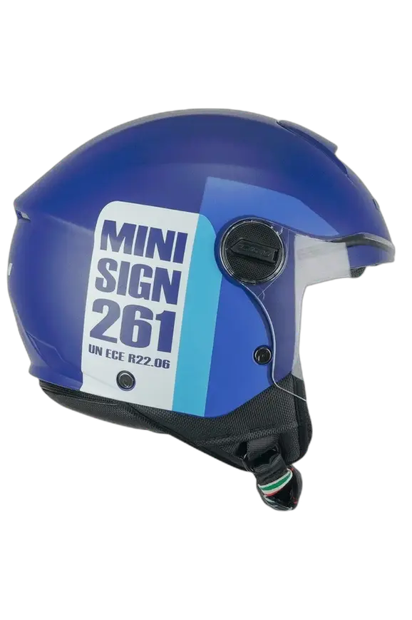 CGM 261X MINI SIGN APERTA CASCHI DI MOTO BLU AZZURRO OPACO