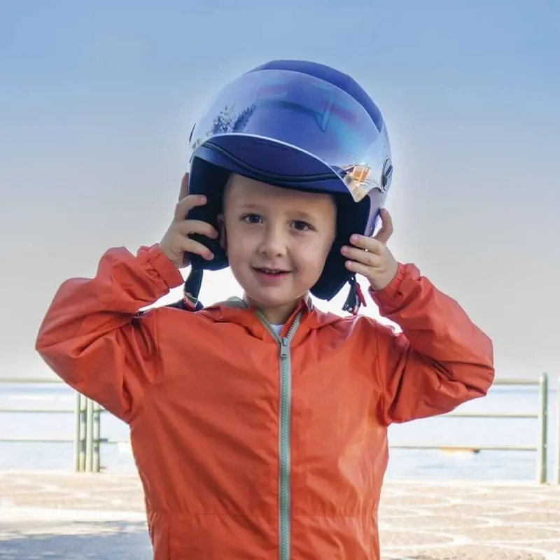 CGM 261X MINI SIGN APERTA CASCHI DI MOTO BLU AZZURRO OPACO