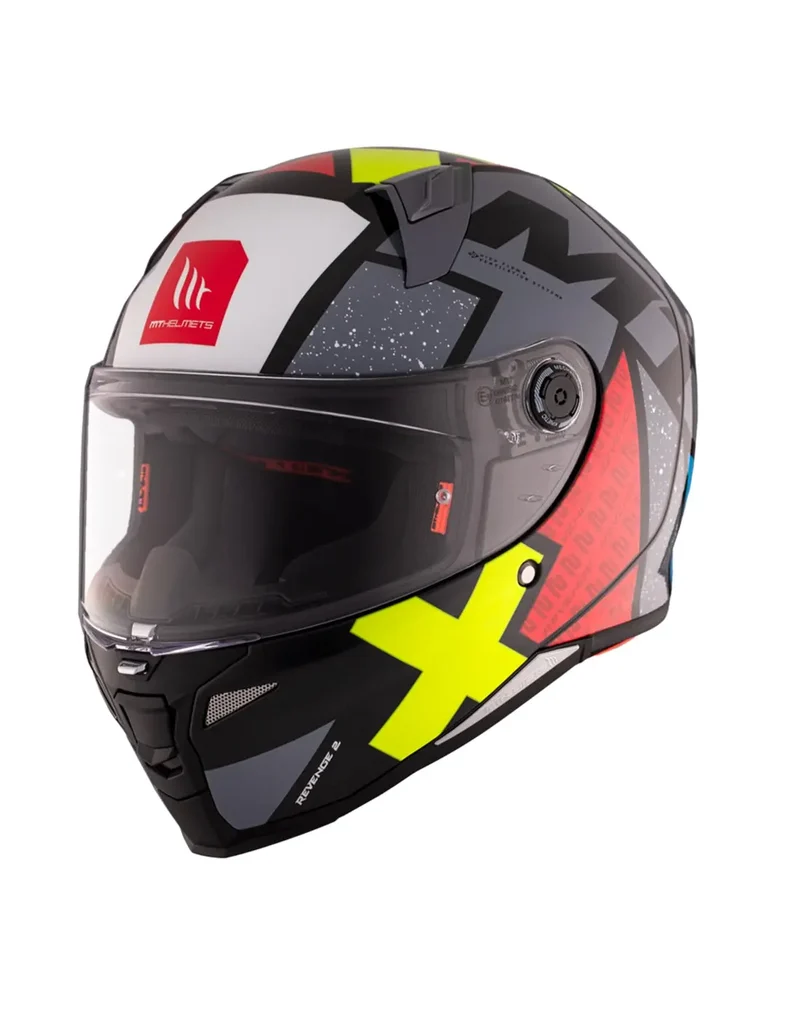 MT REVENGE 2 S LIGHT C2 INTEGRALE CASCHI DI MOTO GRIGIO LUCIDA
