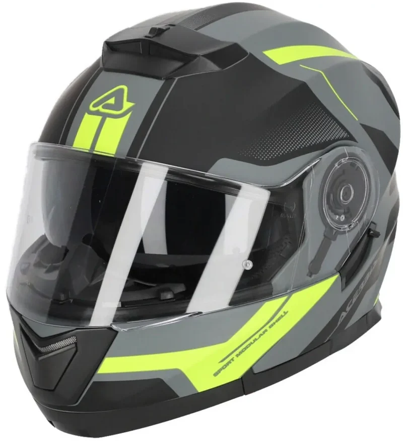 ACERBIS SEREL 22.06 MODULARI CASCHI DI MOTO NERO GIALLO FLUO