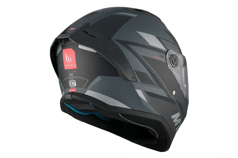 MT STINGER 2 ZIVZE C2 INTEGRALE CASCHI DI MOTO NERO OPACO GRIGIO