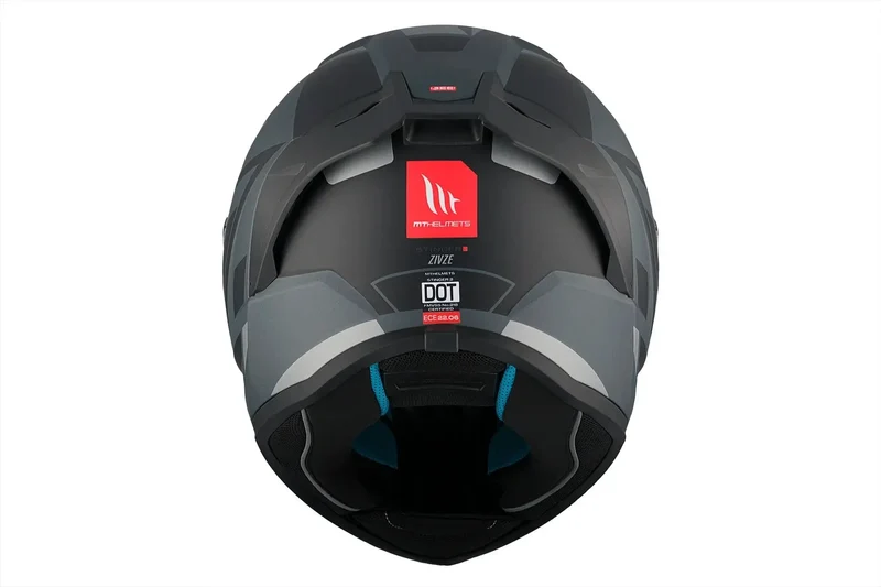 MT STINGER 2 ZIVZE C2 INTEGRALE CASCHI DI MOTO NERO OPACO GRIGIO