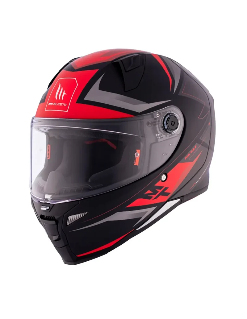 MT REVENGE 2 S HATAX INTEGRALE B5 CASCHI DI MOTO ROSSO GRIGIO OPACO