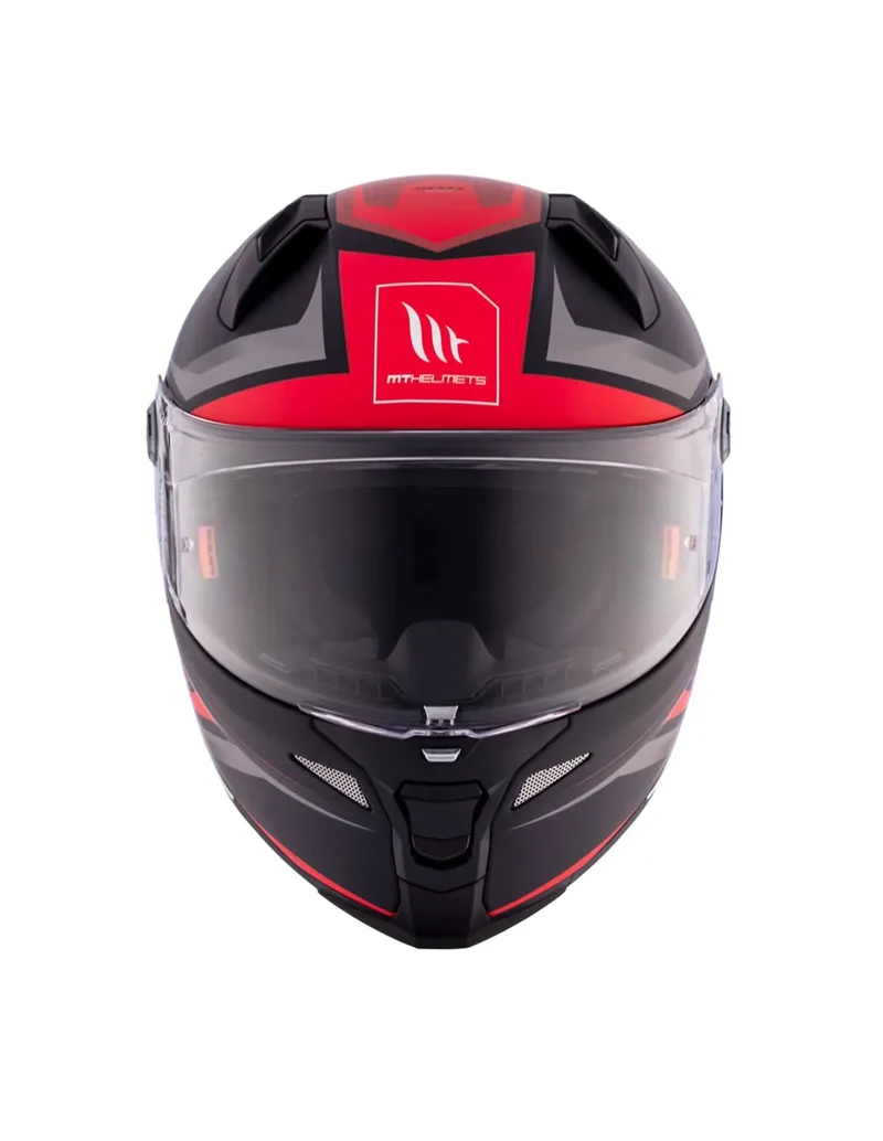 MT REVENGE 2 S HATAX INTEGRALE B5 CASCHI DI MOTO ROSSO GRIGIO OPACO