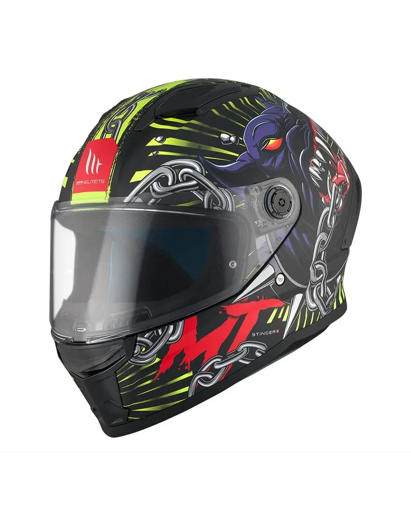 MT STINGER 2 AKIN OMOLOGAZIONE ECE A3 INTEGRALE CASCHI DI MOTO OPACO
