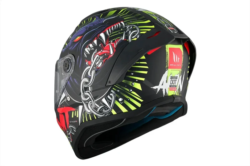 MT STINGER 2 AKIN OMOLOGAZIONE ECE A3 INTEGRALE CASCHI DI MOTO OPACO