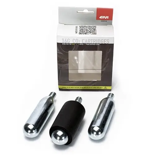 GIVI SET DI 3 BOMBOLETTE DI CO2 DI RICAMBIO PER KIT GIVI RIPARA GOMME S450