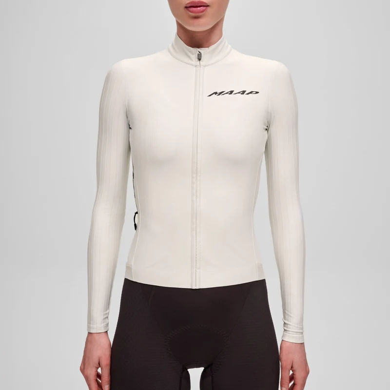 Maglia donna maniche lunghe Maap Pro Aero Thermal - Bianco