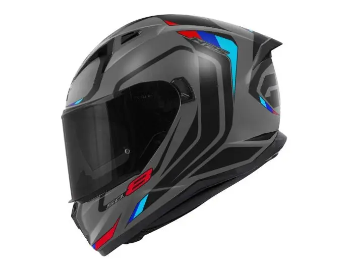 GIVI 50.8 MACH1 INTEGRALE CASCHI DI MOTO NERO OPACO GRIGIO ROSSO