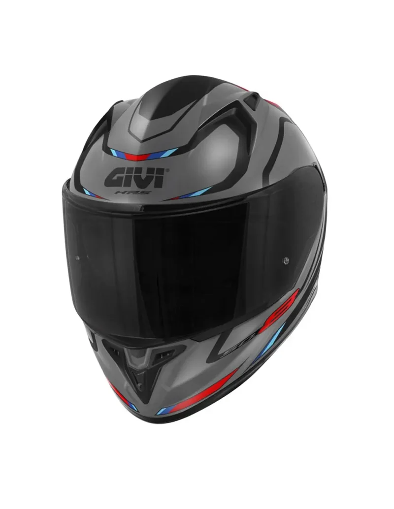GIVI 50.8 MACH1 INTEGRALE CASCHI DI MOTO NERO OPACO GRIGIO ROSSO