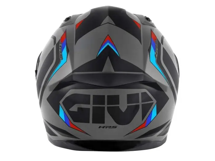 GIVI 50.8 MACH1 INTEGRALE CASCHI DI MOTO NERO OPACO GRIGIO ROSSO