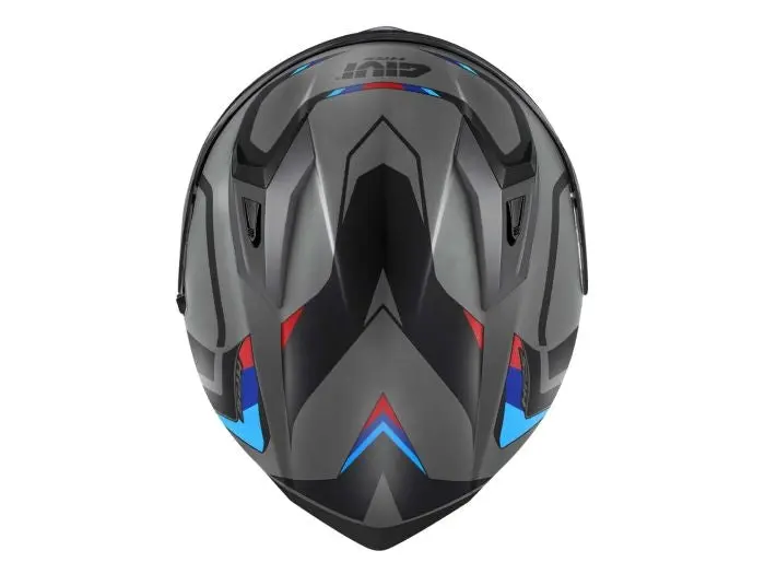 GIVI 50.8 MACH1 INTEGRALE CASCHI DI MOTO NERO OPACO GRIGIO ROSSO