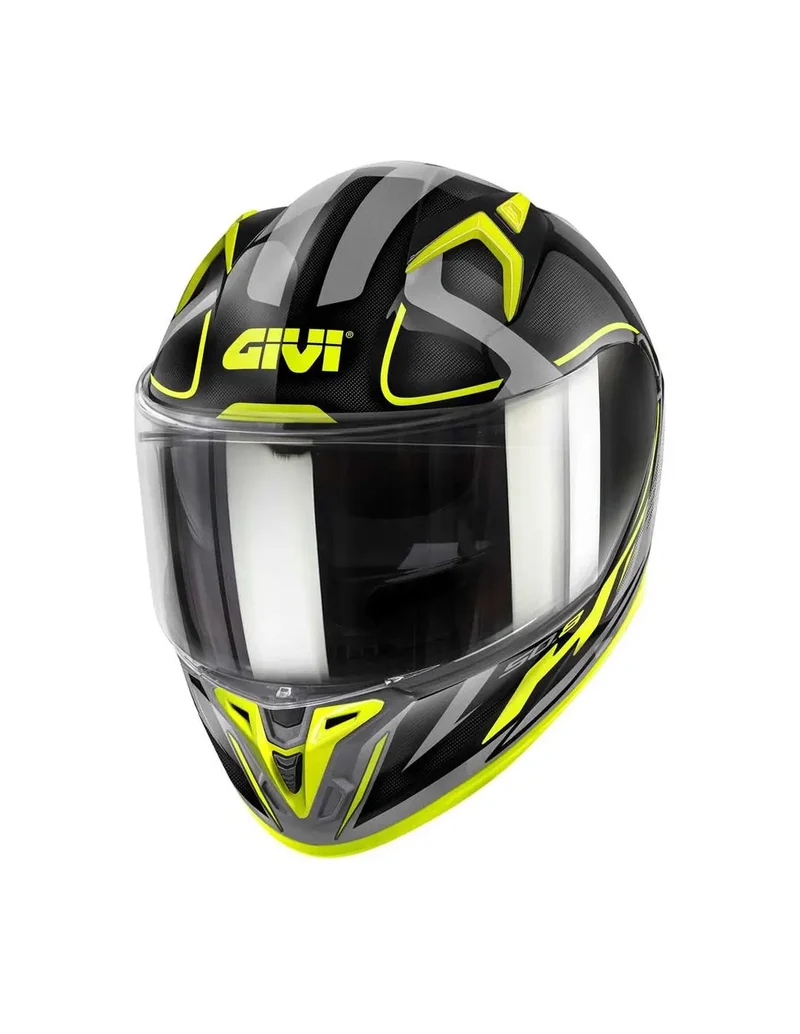 GIVI 50.8 INTEGRALE CASCHI DI MOTO NERO TITANIO GIALLO
