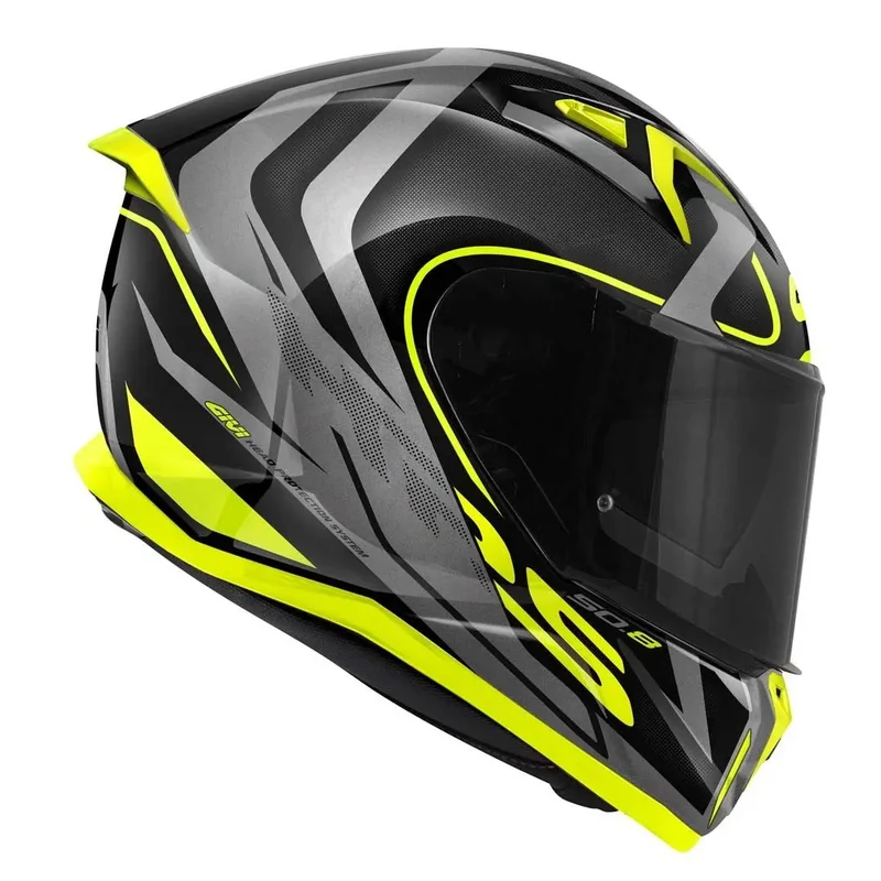 GIVI 50.8 INTEGRALE CASCHI DI MOTO NERO TITANIO GIALLO