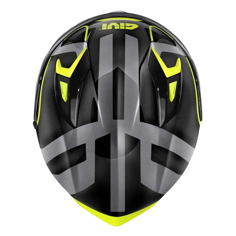 GIVI 50.8 INTEGRALE CASCHI DI MOTO NERO TITANIO GIALLO