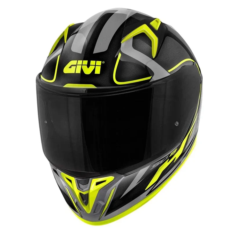 GIVI 50.8 INTEGRALE CASCHI DI MOTO NERO TITANIO GIALLO