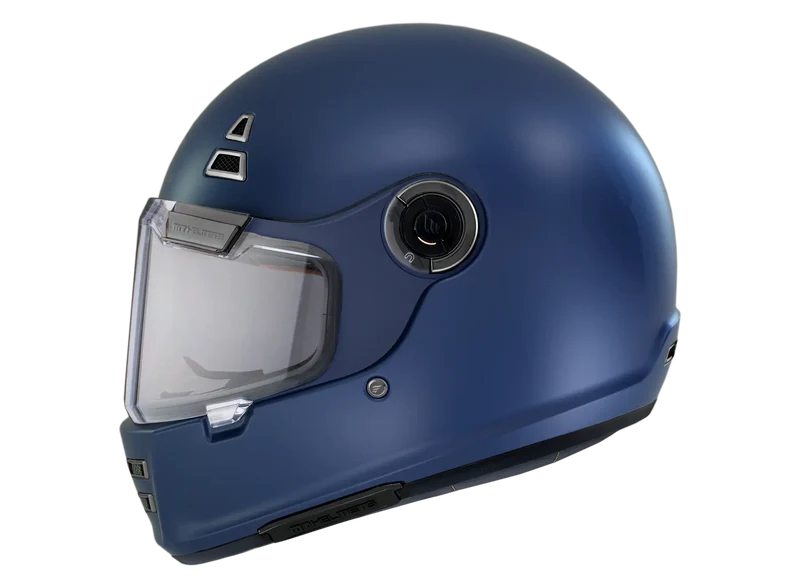 MT JARAMA SOLID VINTAGE A7 INTEGRALE CASCHI DI MOTO BLU OPACO