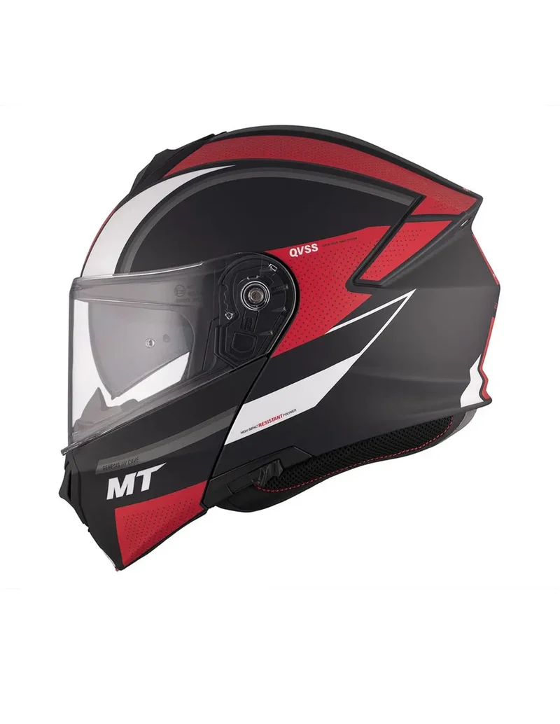 MT GENESIS SV CAVE MODULARE FLIP UP A5 CASCHI DI MOTO OPACO