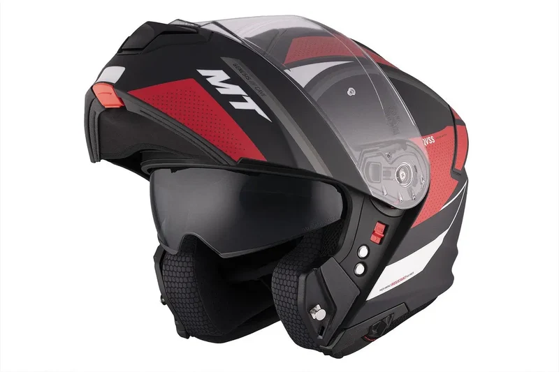 MT GENESIS SV CAVE MODULARE FLIP UP A5 CASCHI DI MOTO OPACO