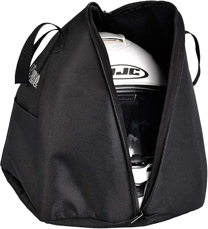 Oxford per casco moto Borsa, nera, resistente all'acqua