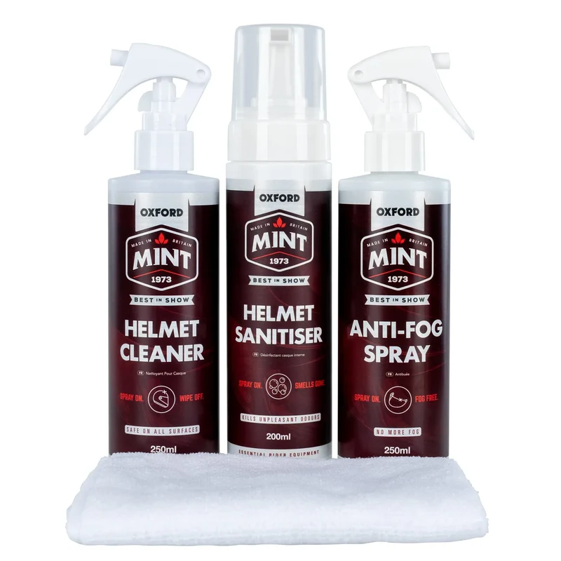 Oxford Mint XL Clean Kit per la cura del casco da moto