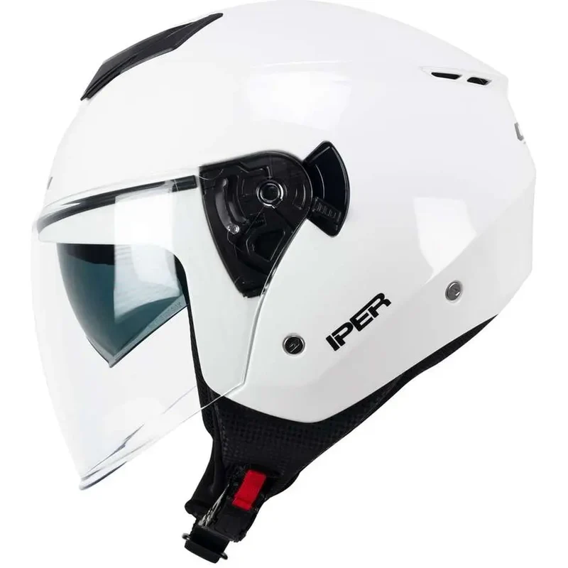 CGM 126A IPER MONO Caschi Da Moto Jet Bianco