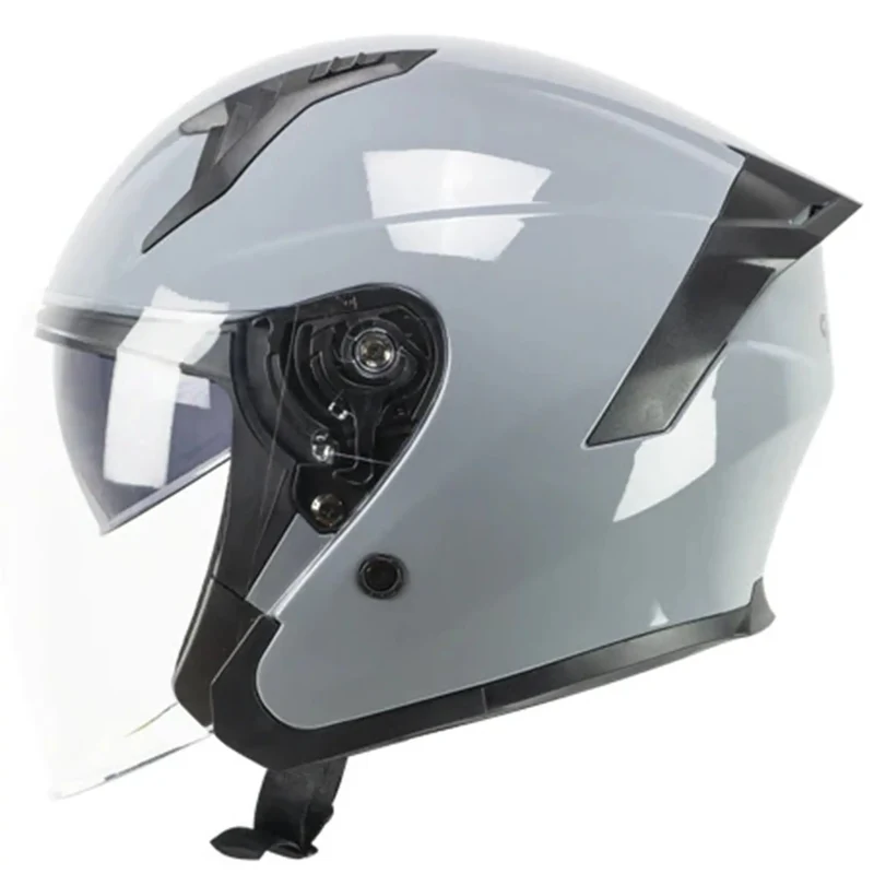 SKA-P 1MHA JEDI MONO Moto Aperto Jet Caschi Grigio