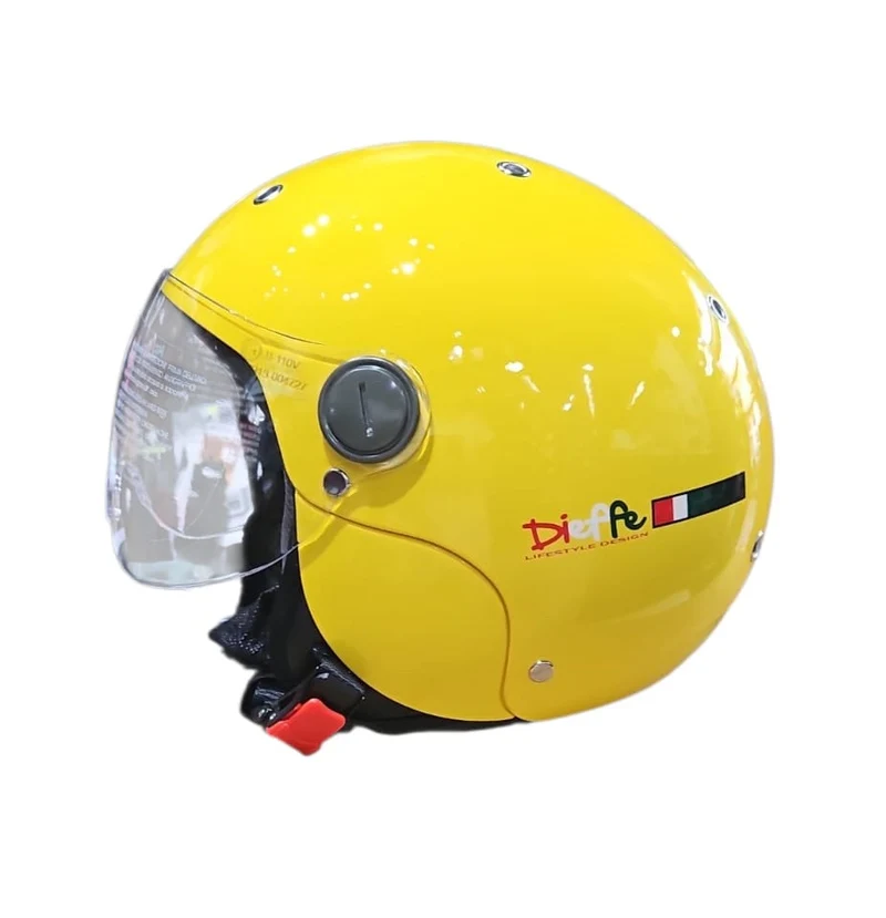 CASCO JET DIEFFE BAMBINO DF44 GIALLO