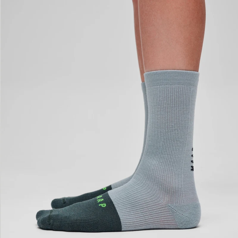 Calze Maap Division Merino - Verde grigio