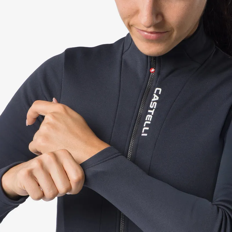 Maglia maniche lunghe donna Castelli Sinergia 3 - Nero