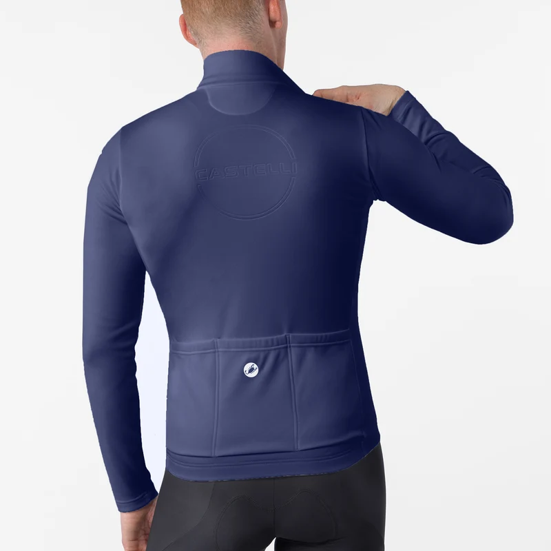 Maglia maniche lunghe Castelli Competizione Thermal - Blu