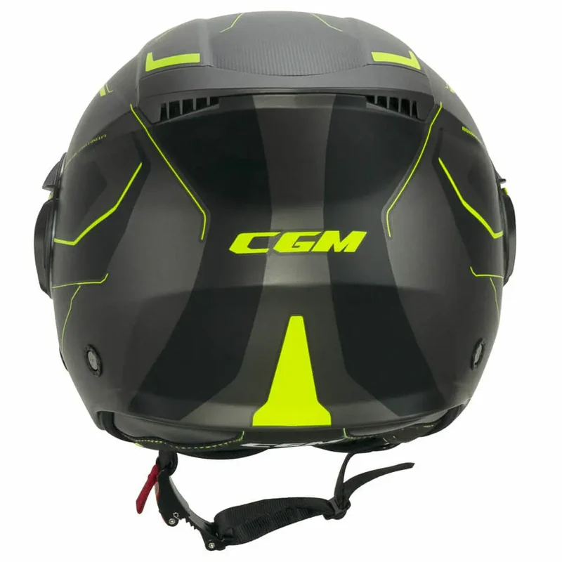 CGM 169G LI SPORT JET GRAFITE CASCHI DI MOTO GIALLO FLUO SATINATO