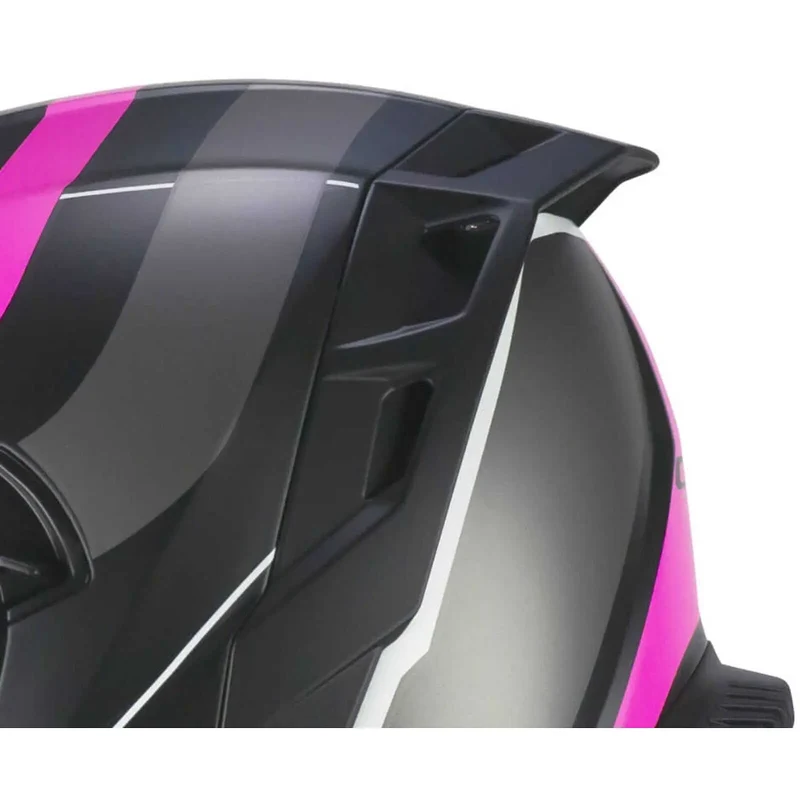 CGM 363X SHOT RUN INTEGRALI CASCHI DI MOTO NERO FUCSIA FLUO OPACO