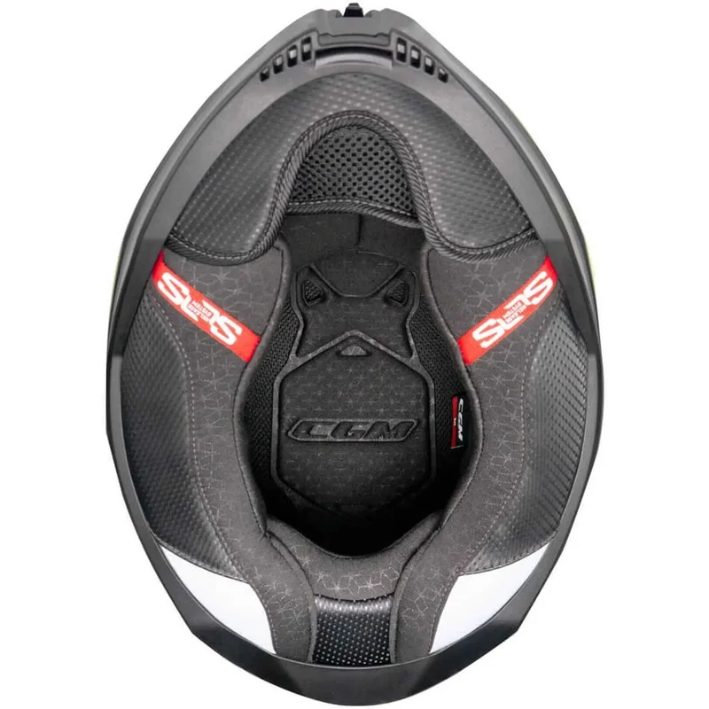 CGM 363X SHOT RUN INTEGRALI CASCHI DI MOTO NERO FUCSIA FLUO OPACO