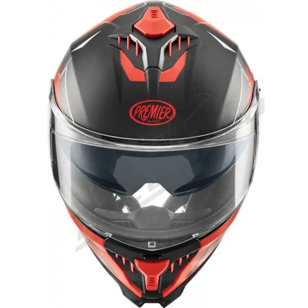 Casco integrale per moto Premier 23 Typhoon RS92BM con Pinlock incluso Rosso