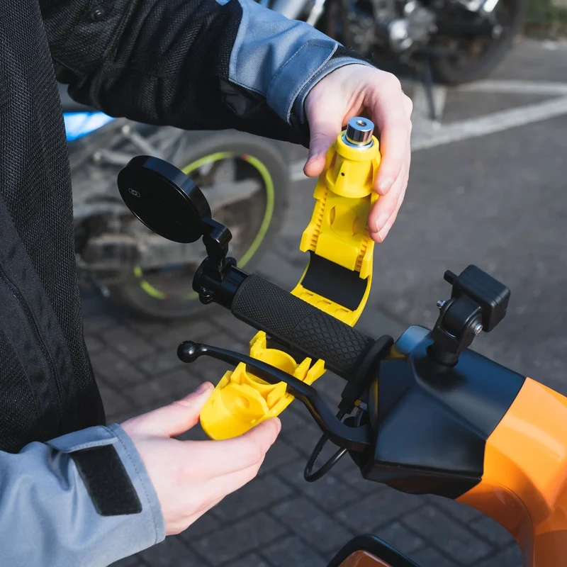 Oxford Allarme LeverLock giallo