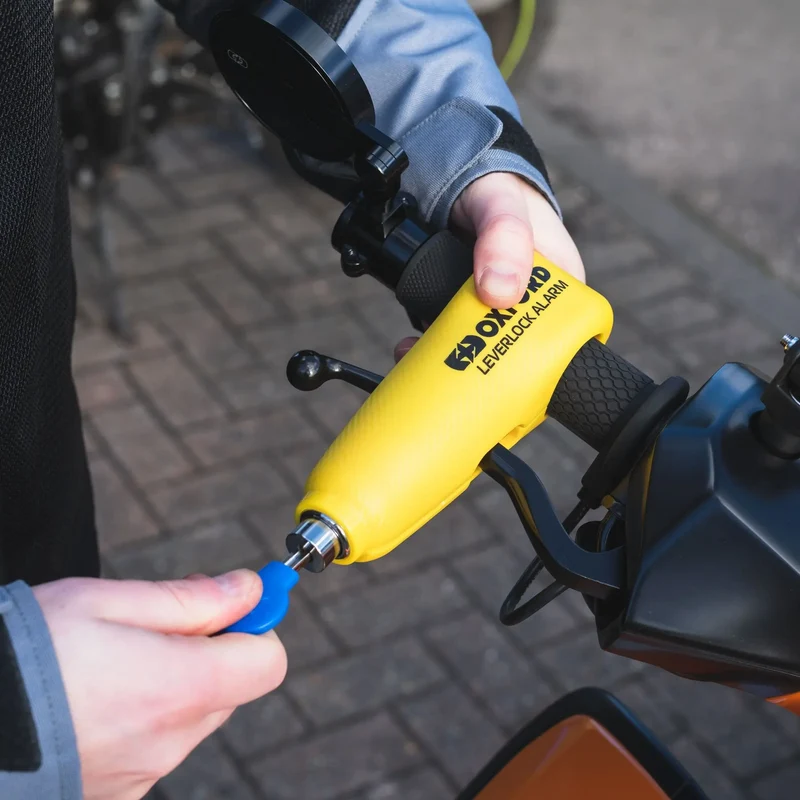 Oxford Allarme LeverLock giallo
