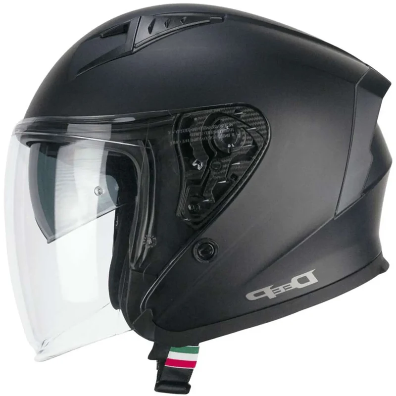 CGM 127A DEEP MONO JET CASCHI D MOTO NERO OPACO