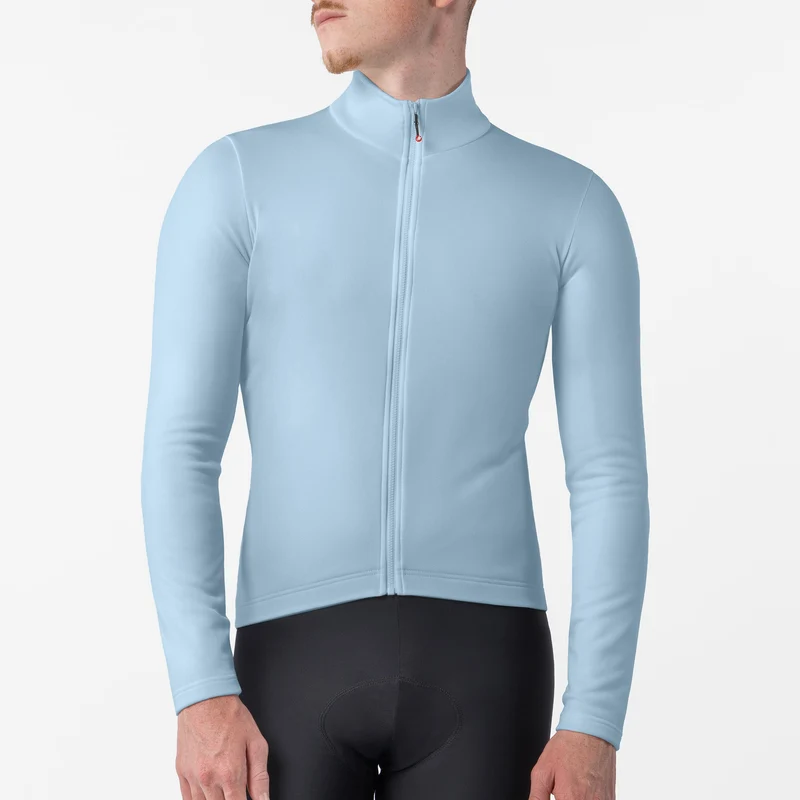 Maglia maniche lunghe Castelli Competizione Thermal - Azzurro