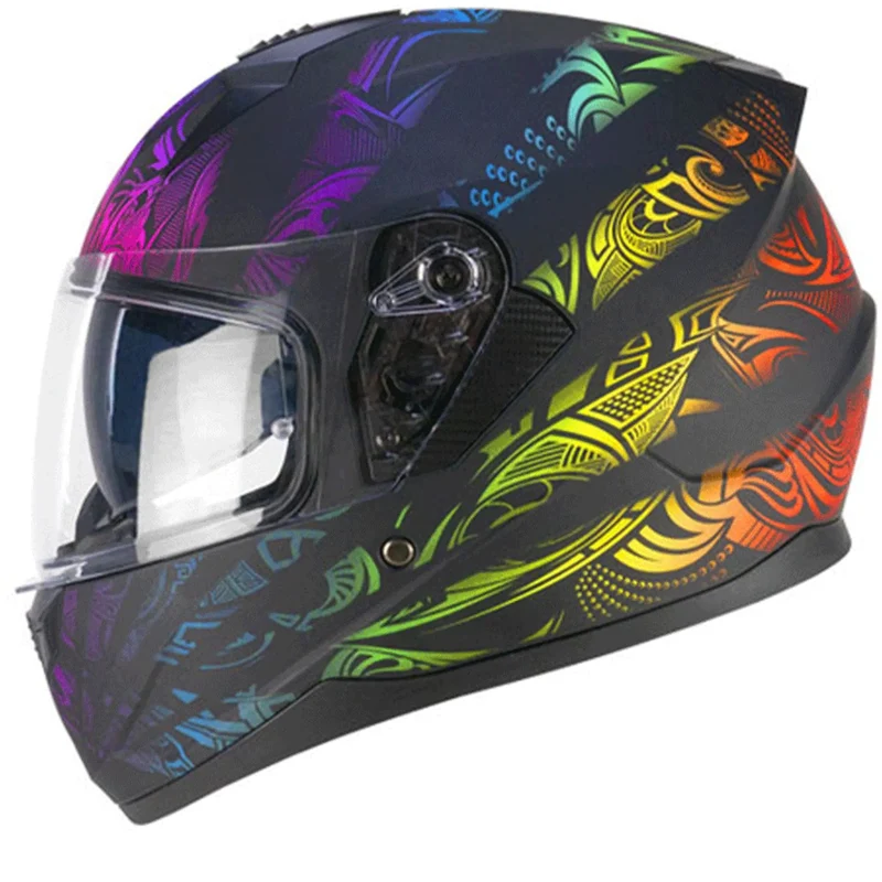 SKA-P 3MHS SPEEDER RAINBOW Moto Integrali Caschi Nero Verde Rosso opaco